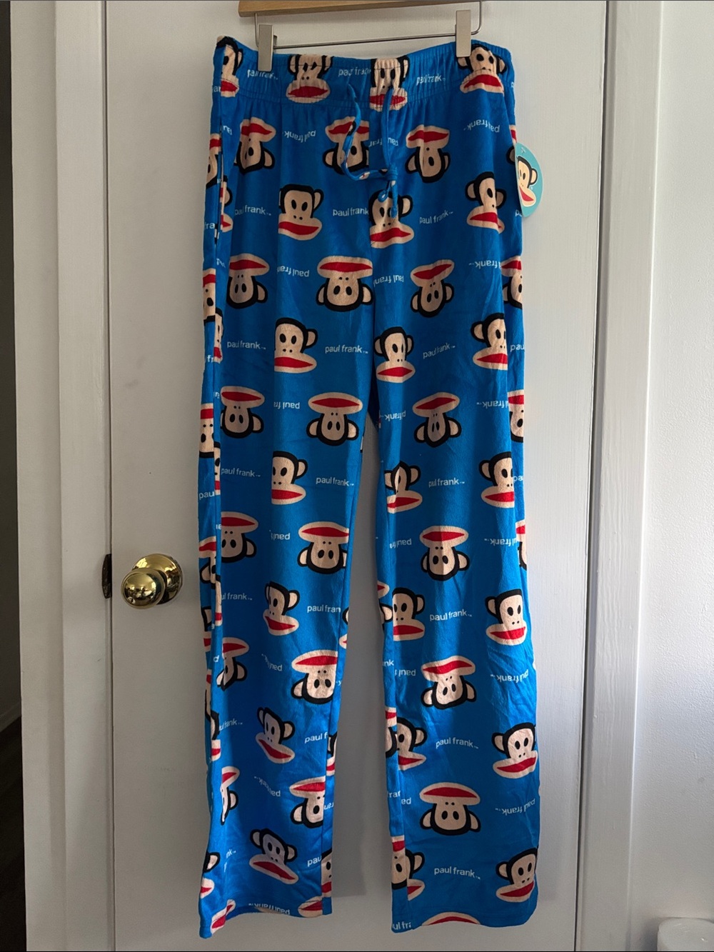 Paul Frank Blue Julius Monkey Print Pajama Bottoms
